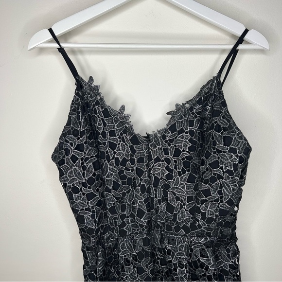 Astr The Label Black Lace Midi Dress Size L - Picture 4 of 8